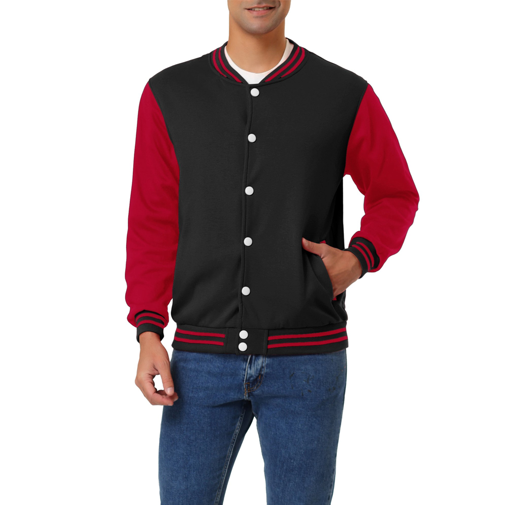 High Quality OEM Men's Varsity Jackets High Quality Custom Made Fabric Street Wear Style Varsity Jacket for Men Winter Warm