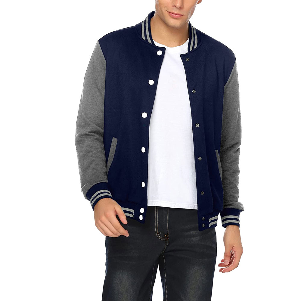 Hot Selling New Design Winter Products Men's Varsity Jacket Custom Clothing Men's Varsity Jackets for Adults with Front Logo
