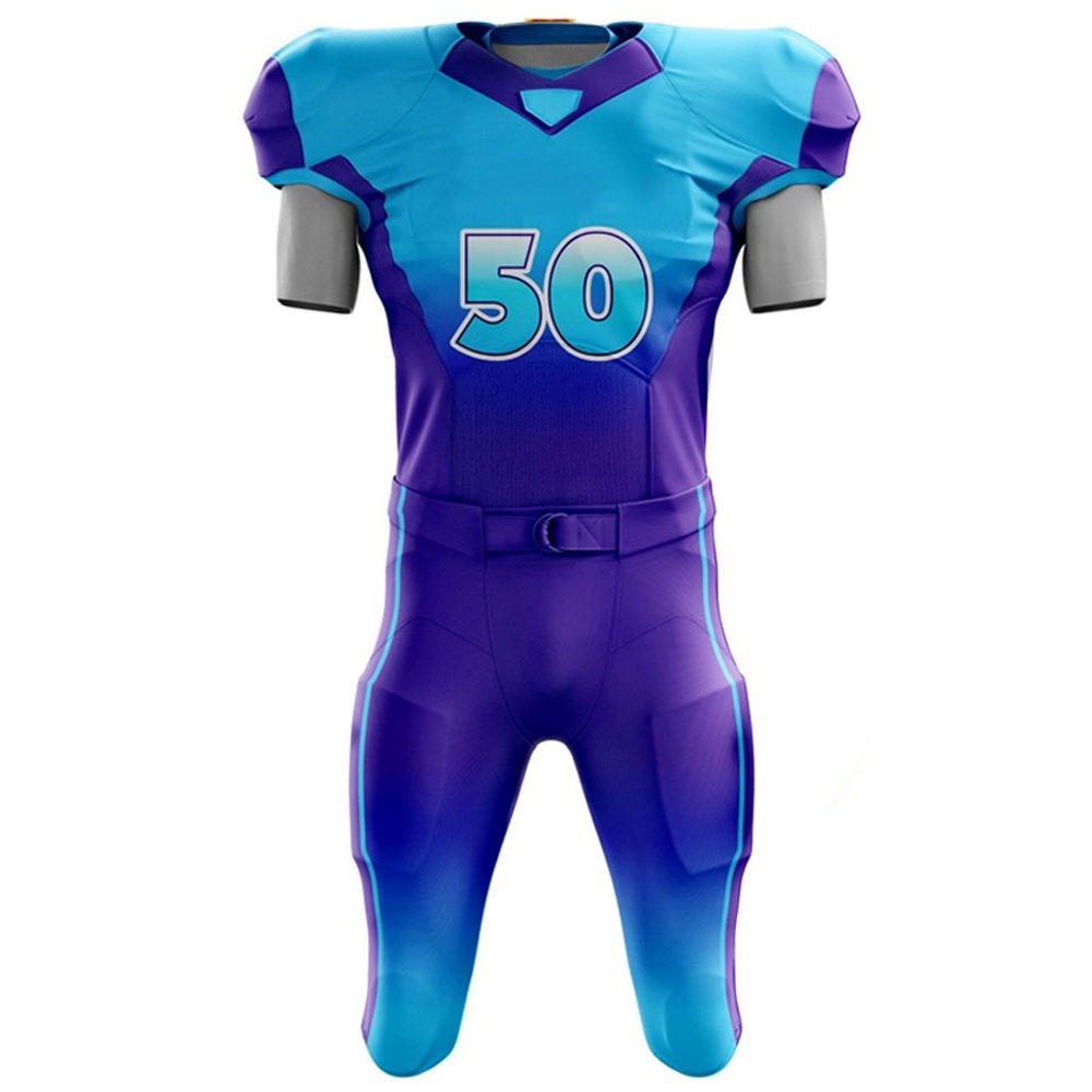 Custom Made Men American Football Jersey Uniform Breathable Lightweight Top Trend American Football Uniform with short sleeves