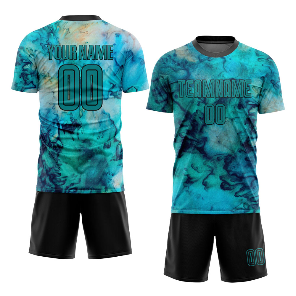 Custom Fully Sublimation Sports Soccer Uniform Set Team Training Wear Football Jersey Sublimation Design Printed Soccer Uniform