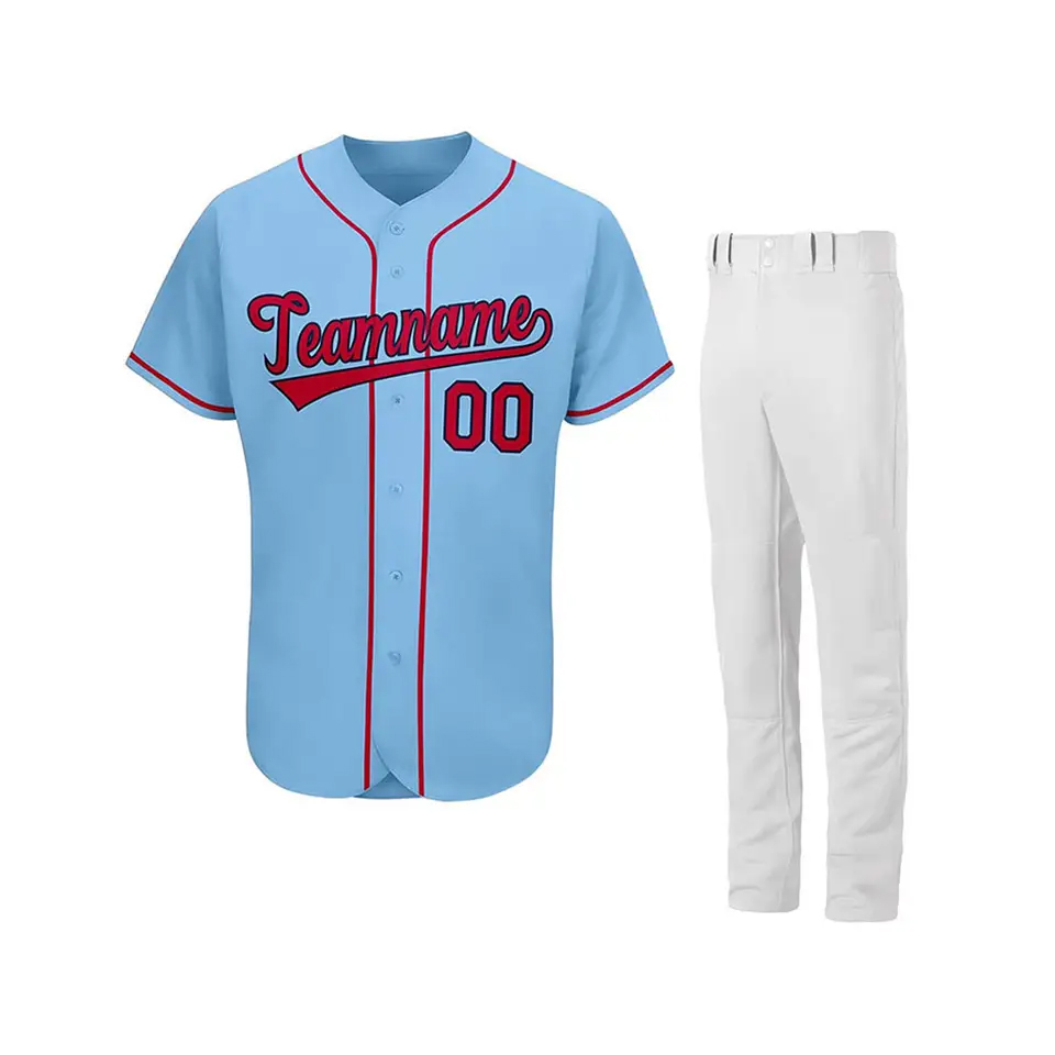 Top Quality Men Baseball Jersey Uniform Adult Wear Hot Selling Comfortable Cheap Price Custom Logo/design Baseball Uniform