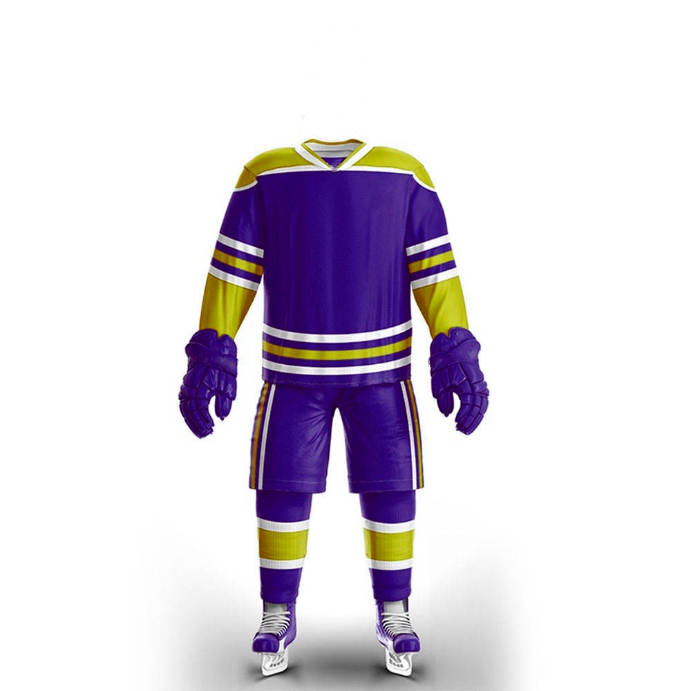 Easy Wash Durable Material Men Ice Hockey Uniform Breathable Comfortable Anti Wrinkle lightweight Men Ice Hockey Uniform