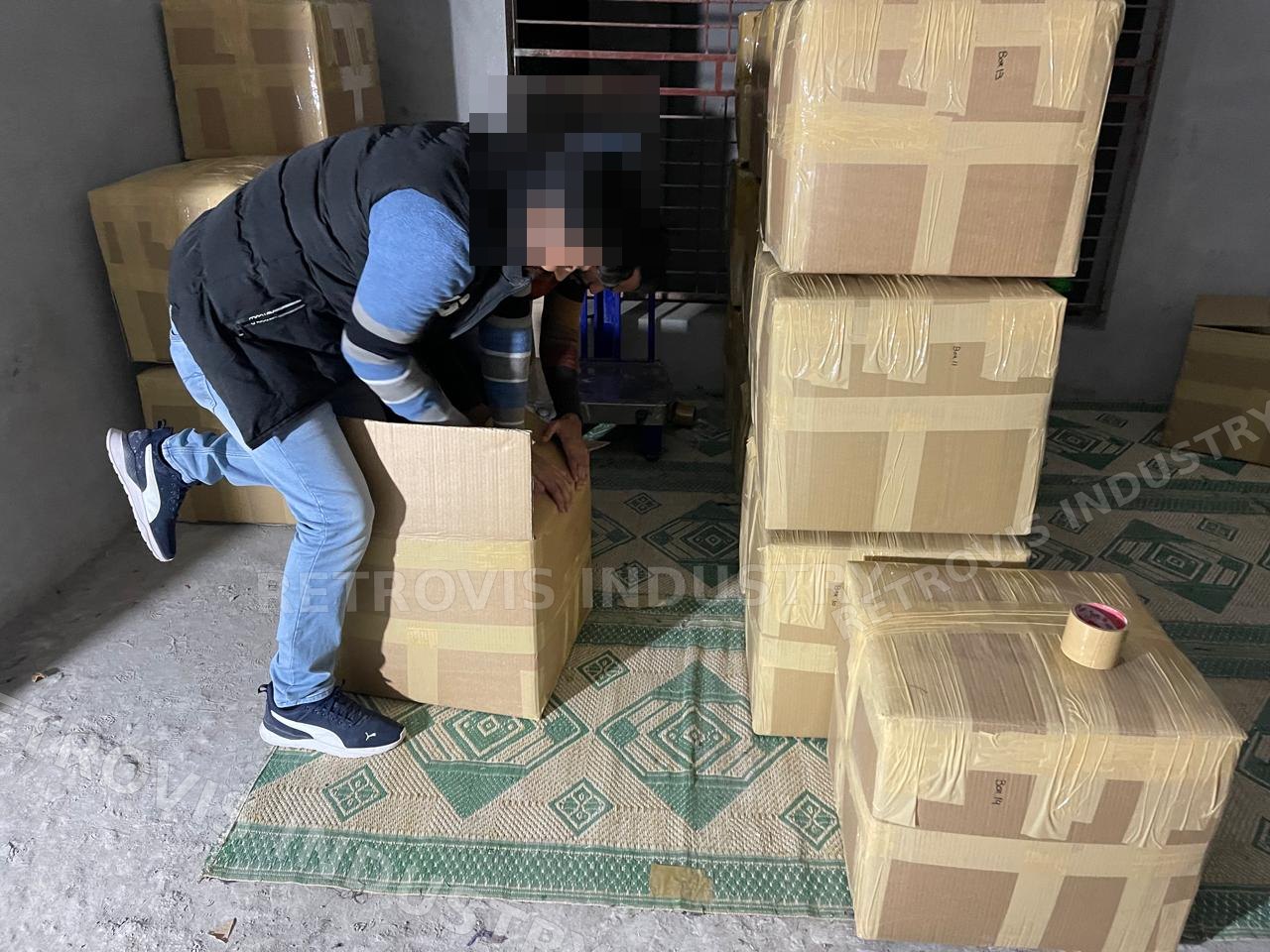 Cartons ready for dispatch