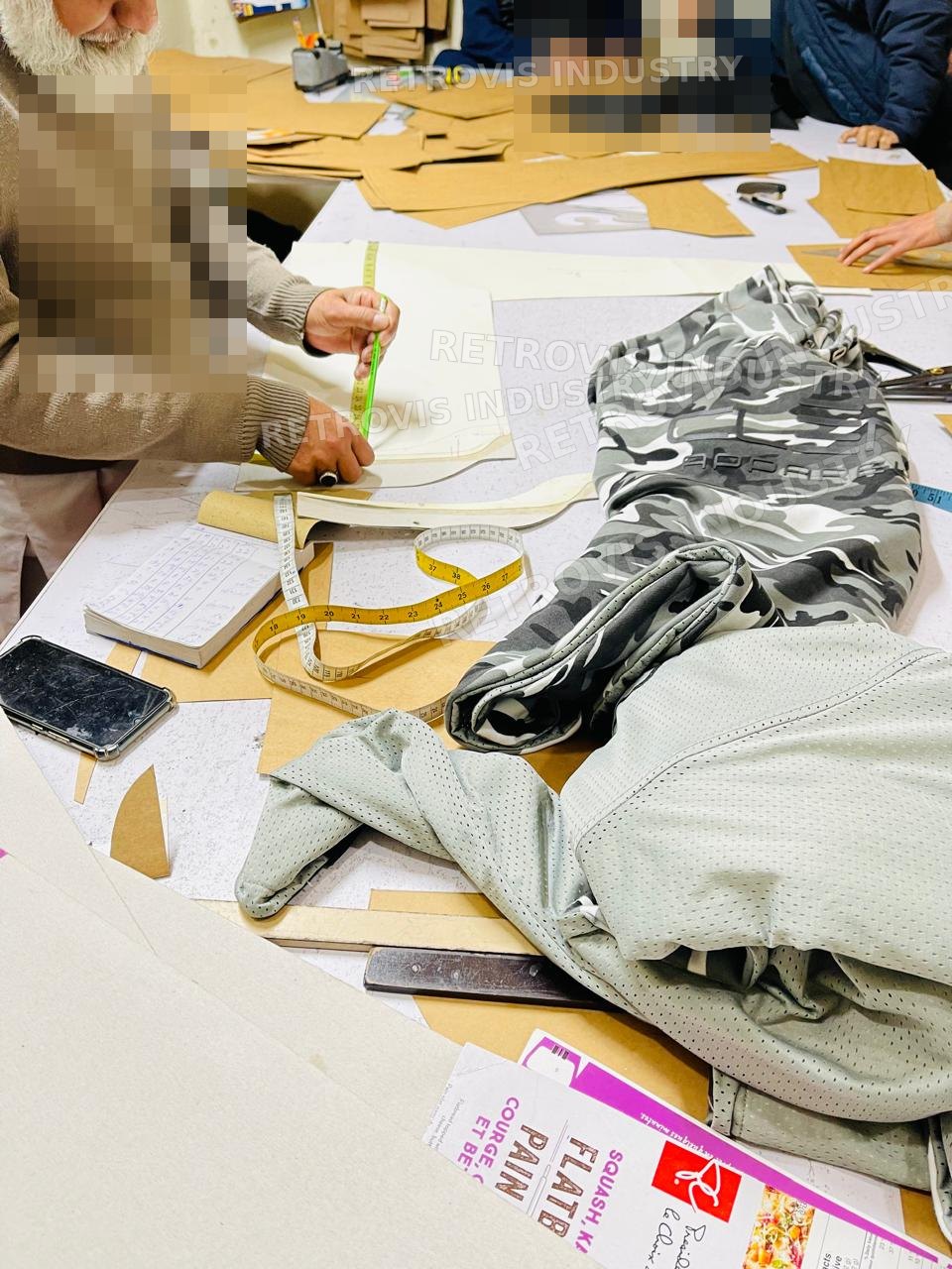 Pattern pieces prepared